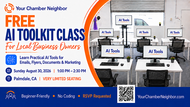Free AI Toolkit Class for Local Business Owners flyer